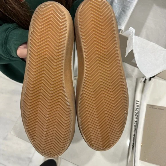 Golden Goose White and Blue Men's Shoes - Picture 7 of 8